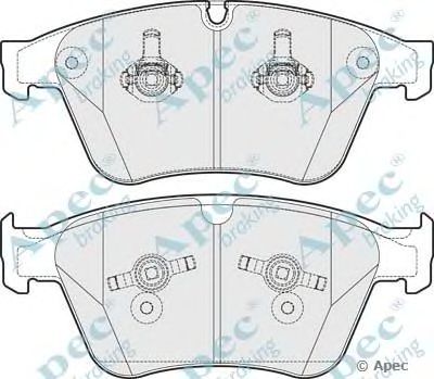 APEC BRAKING pad1681 -  Комплект тормозных колодок, дисковый тормоз